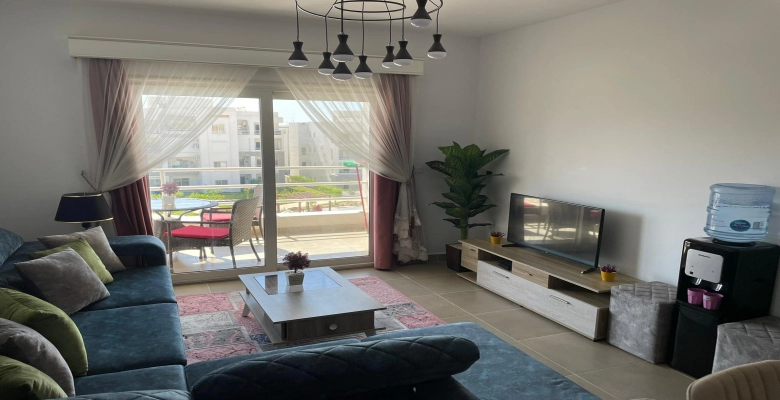 شالية بنتهاوس للإيجار قريه امواج الساحل الشمالي / Penthouse chalet for rent in Amwaj North Coast