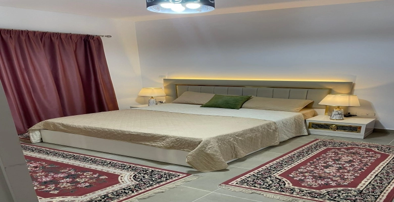 شالية بنتهاوس للإيجار قريه امواج الساحل الشمالي / Penthouse chalet for rent in Amwaj North Coast