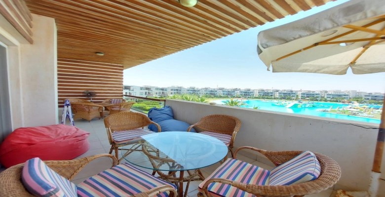 شاليه للإيجار سيدي عبد الرحمن امواج الساحل الشمالي Chalet for rent Sidi Abdel Rahman Amwaj North Coast