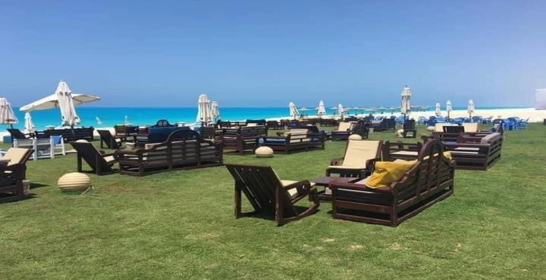 شاليه للايجار بقرية اللوتس - الساحل الشمالي / A chalet for rent in Lotus Village - North Coast