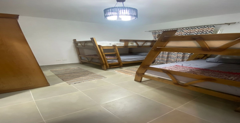 شاليه للايجار بقرية أمواج - الساحل الشمالي / A chalet is available for rent in Amwaj Village - North Coast