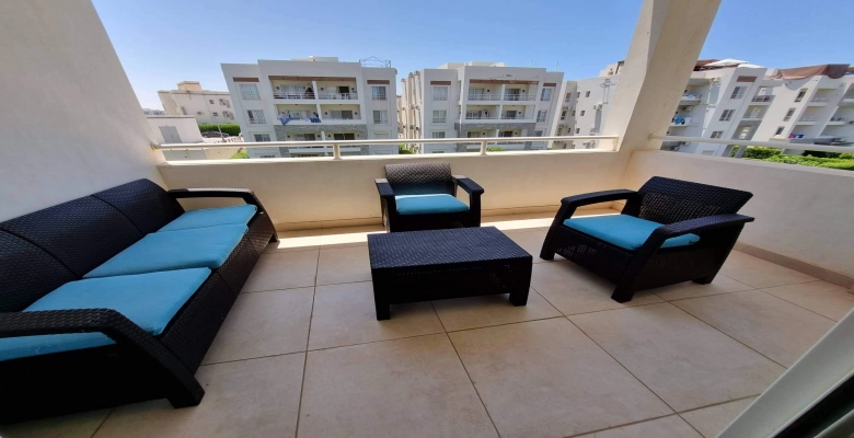 شاليه للايجارفي قرية امواج - الساحل الشمالي / Chalet for rent in Amwaj village - North Coast