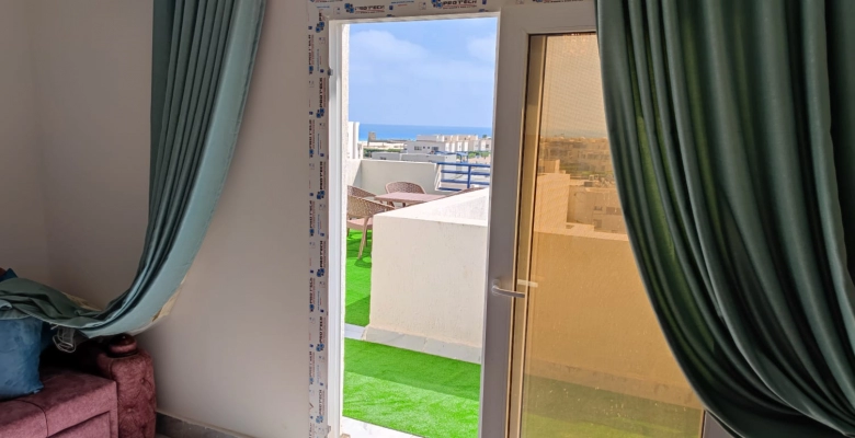 شالية للإيجار في قرية ريماس الساحل الشمالي Chalet for rent in Remas Village, North Coast