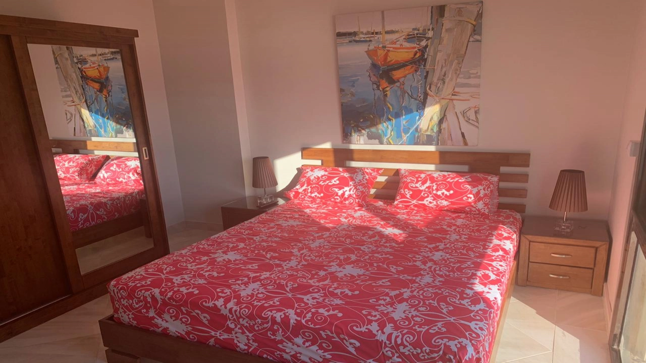 شالية للايجار 3 غرف بالساحل الشمالي بقرية مراسي (بلانكا)