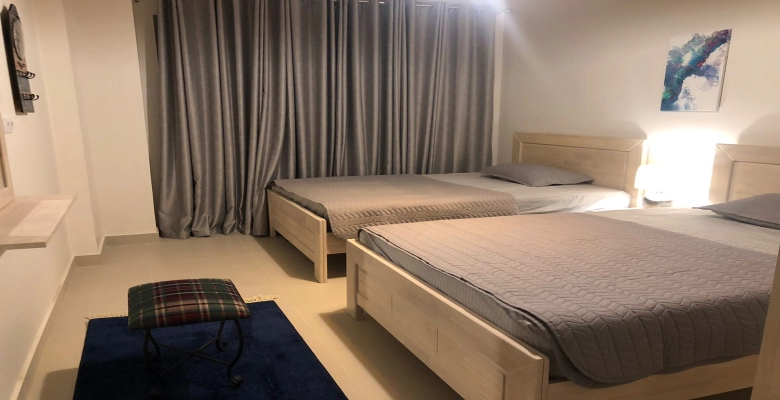 شاليه للايجار في مراسي غرفه نوم