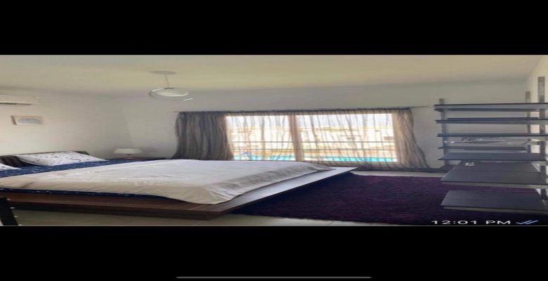 شالية للإيجار في قرية امواج الساحل الشمالي Chalet for rent in Amwaj North Coast Village