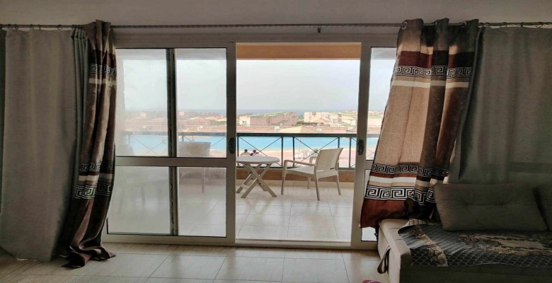 شالية للإيجار في قرية بلومار الساحل الشمالي Chalet for rent in Blumar Village, North Coast