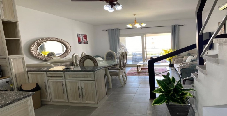 شالية للإيجار في قريه امواج  الساحل الشمالي Chalet for rent in Amwaj Village, North Coast