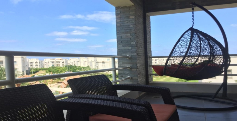 شاليه للبيع  في قريه امواج في  ساحل الشمالي Chalet for sale in Amwaj village on the northern coast