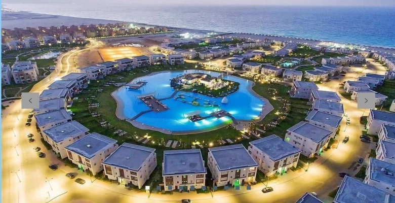 شاليه للإيجار في قرية امواج الساحل الشمالي Chalet for rent in Amwaj North Coast Village