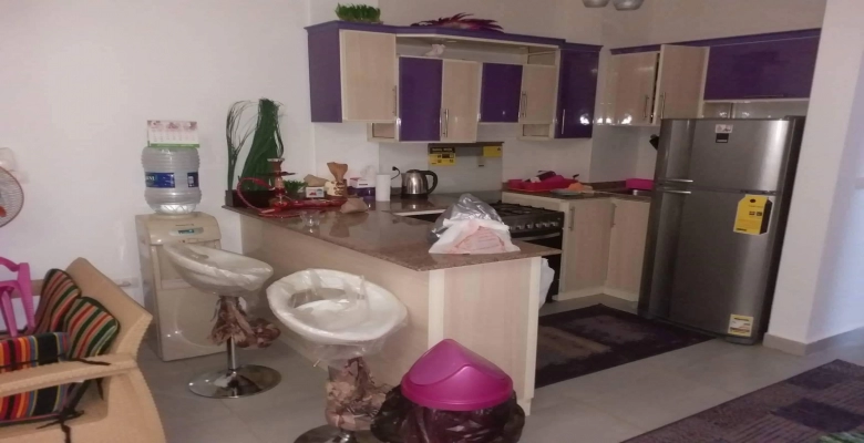 شاليه للايجار في امواج الدور الارضي 2 غرفه