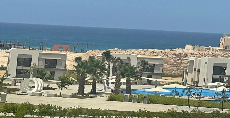 شالية للإيجار في قرية جايا راس الحكمة الساحل الشمالي Chalet for rent in Gaia Ras El Hekma Village, North Coast