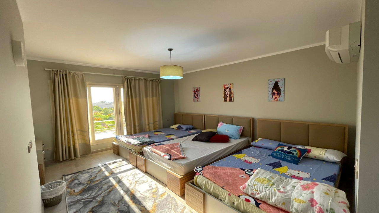 شالية للإيجار في قرية هاسيندا الساحل الشمالي 4 غرف نوم