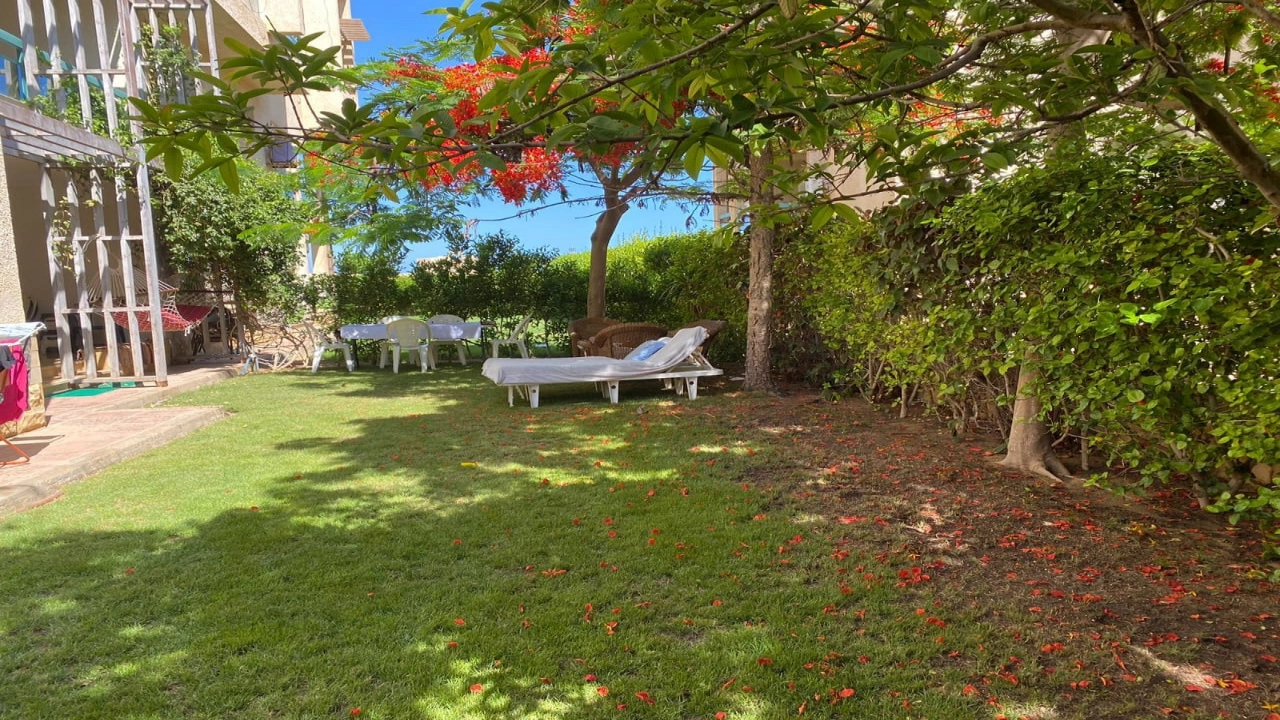 شالية للايجار في مينا4 ارضي بجاردن 3غرف