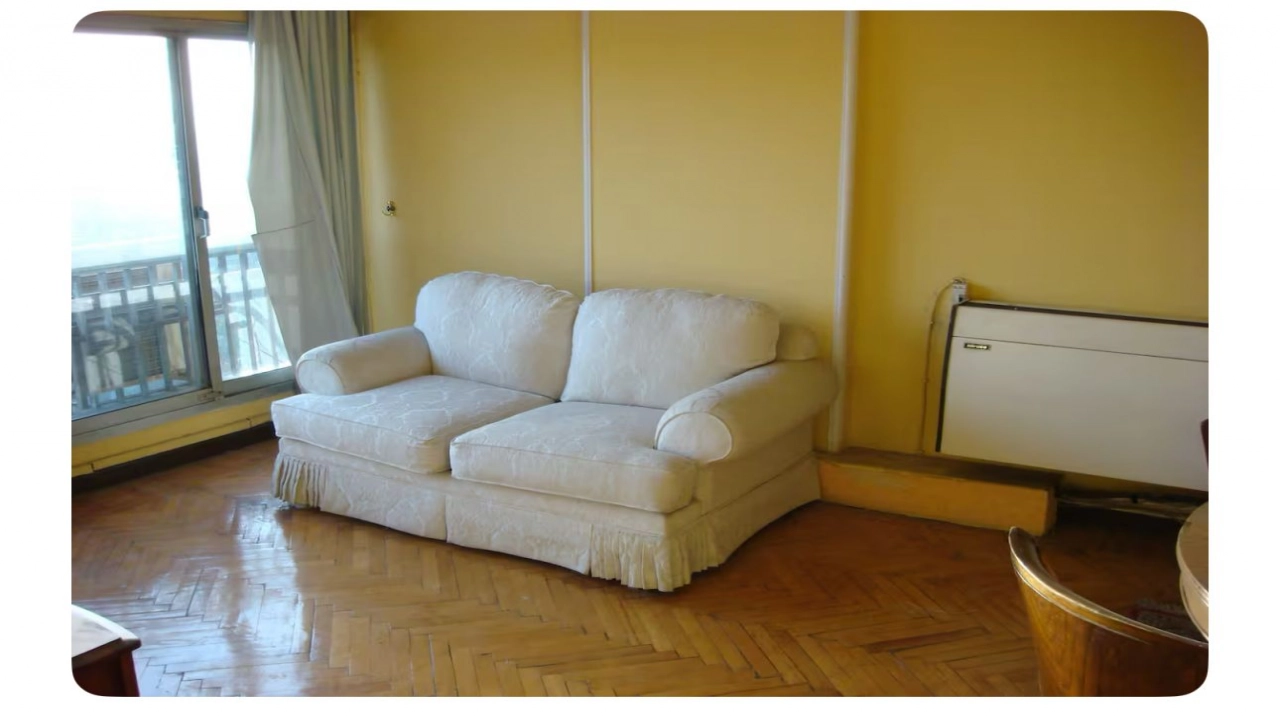 شقة إيجار مفروشة غرفتين بالزمالك ترى النيل