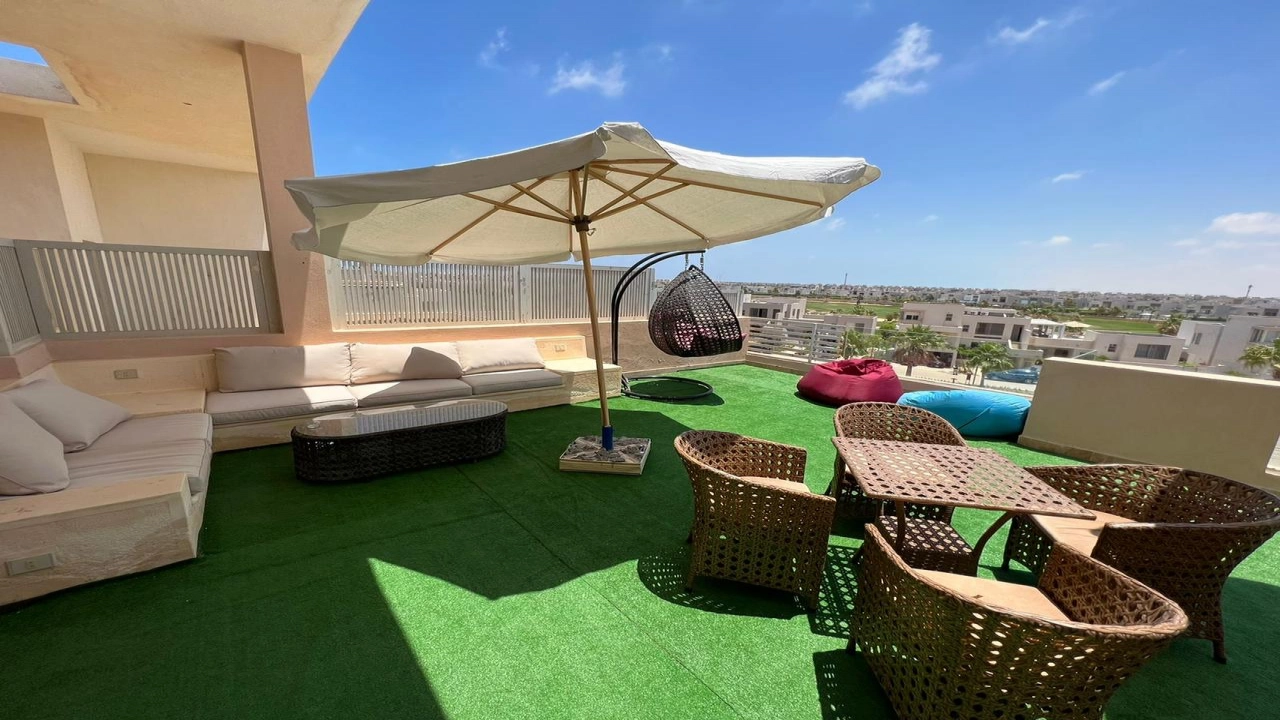 شاليه للإيجار في قرية هاسيندا باي الساحل الشمالي 4 غرف نوم