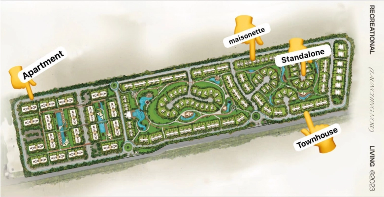 كمبوند لو جار زايد الجديدة | +55 شقق، تاون هاوس، فلل للبيع