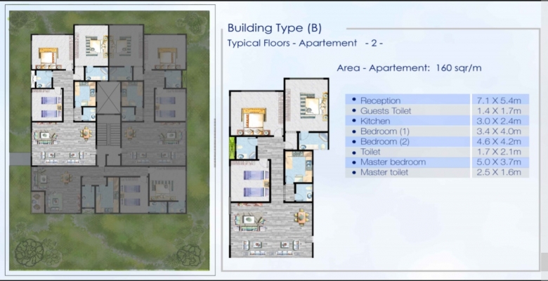 شقة 160م للبيع تشطيب سوبر لوكس ب التجمع الخامس