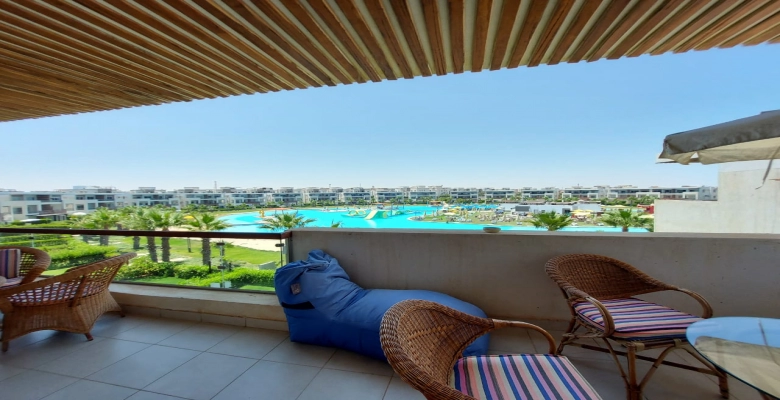 شاليه للإيجار سيدي عبد الرحمن امواج الساحل الشمالي Chalet for rent Sidi Abdel Rahman Amwaj North Coast