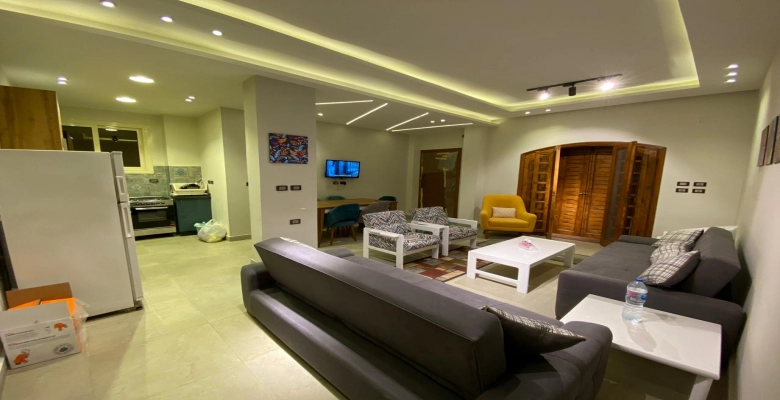 شالية للايجار فى مارينا 5 ارضي بجاردن 3 غرف