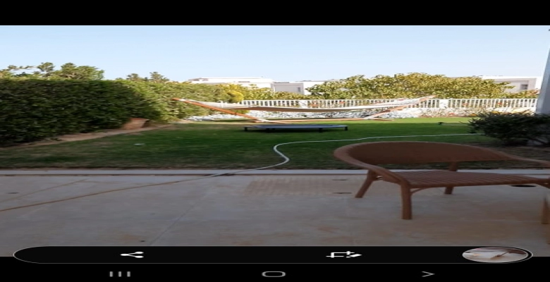 شاليه فاخر للايجار في هاسيندا باي الدور الارضي 3 غرف