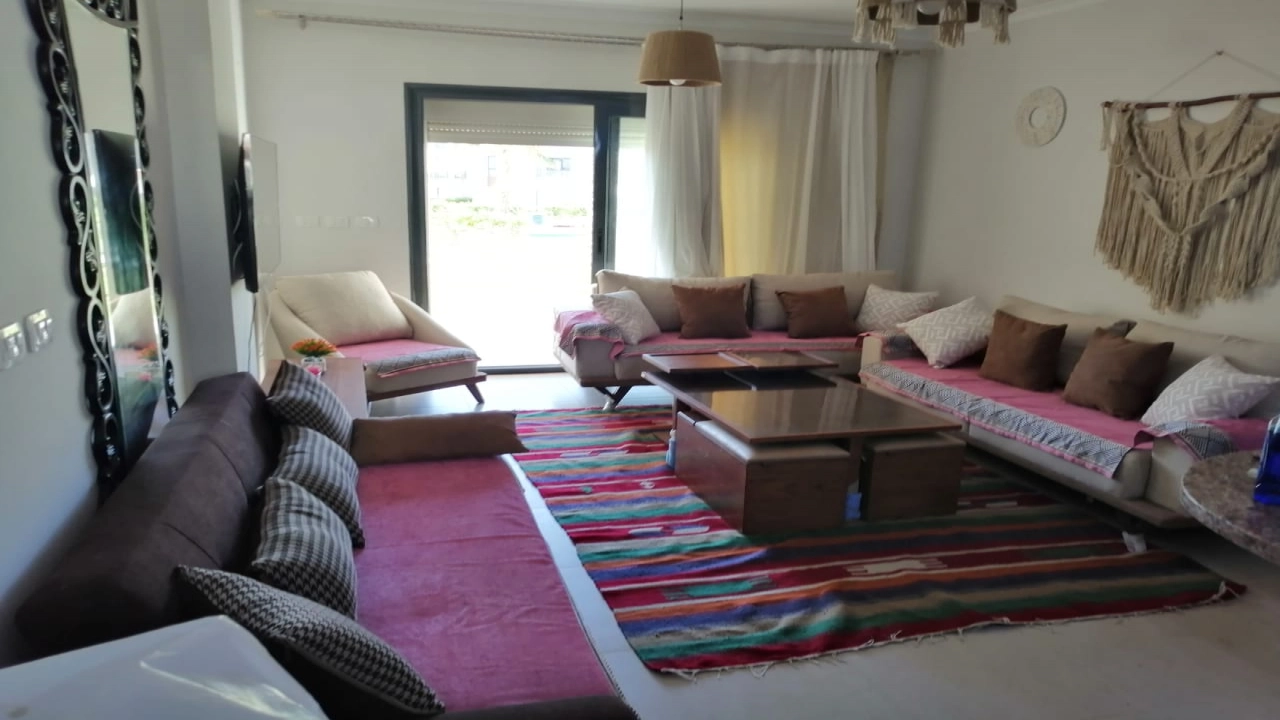 شالية 2 غرفة ارضي بجاردن للايجار - جايا (رأس الحمكة) - الساحل الشمالي