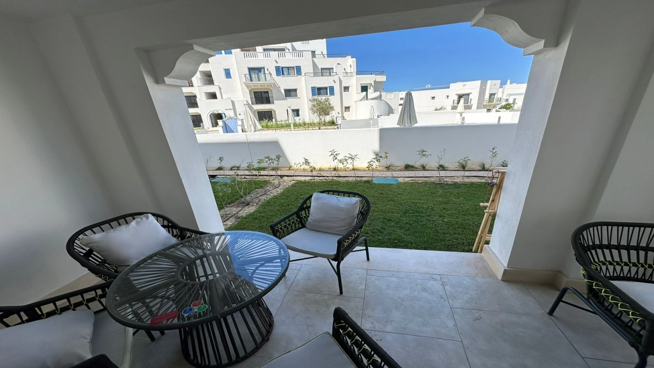 شالية 2 غرفة للايجار - بالساحل الشمالي - مراسي ( جريك )