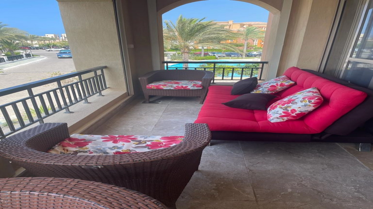 شالية 3غرفة للأيجار بالساحل الشمالي بقرية مراسي (فيردي)