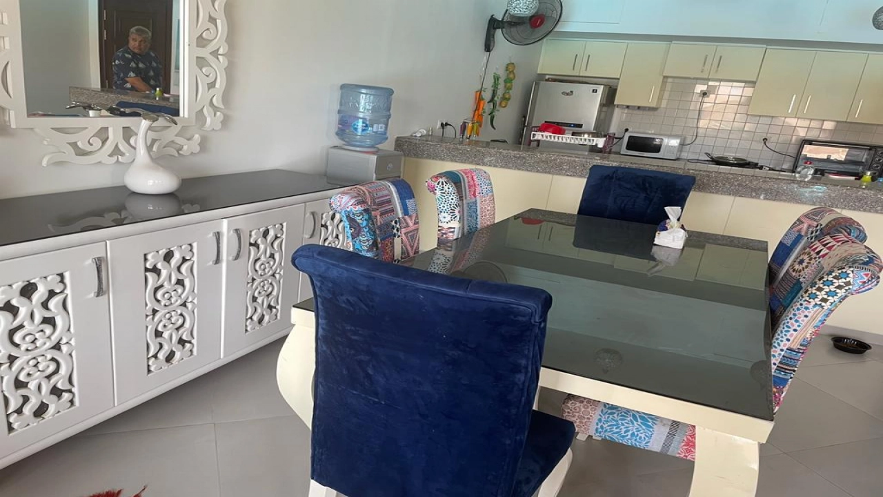 شالية 3غرفة للأيجار بالساحل الشمالي بقرية مراسي (فيردي)