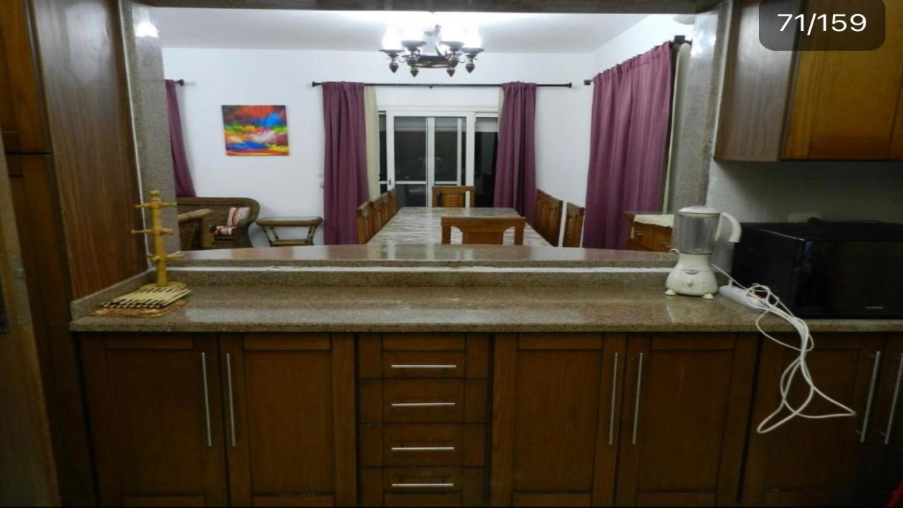 فيلا للايجار في امواج الساحل الشمالي الدور الارضي 4 غرف