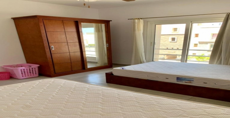 شالية للإيجار في قرية امواج سيدي عبد الرحمن الساحل الشمالي Chalet for rent in Amwaj village, Sidi Abdel Rahman, North Coast