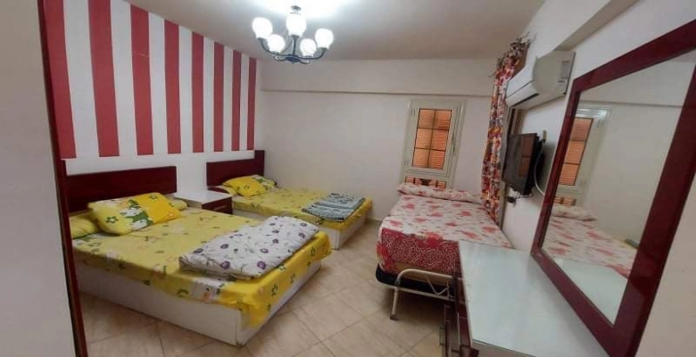 شالية للإيجار في قرية لازوردي الساحل الشمالي 3 غرف