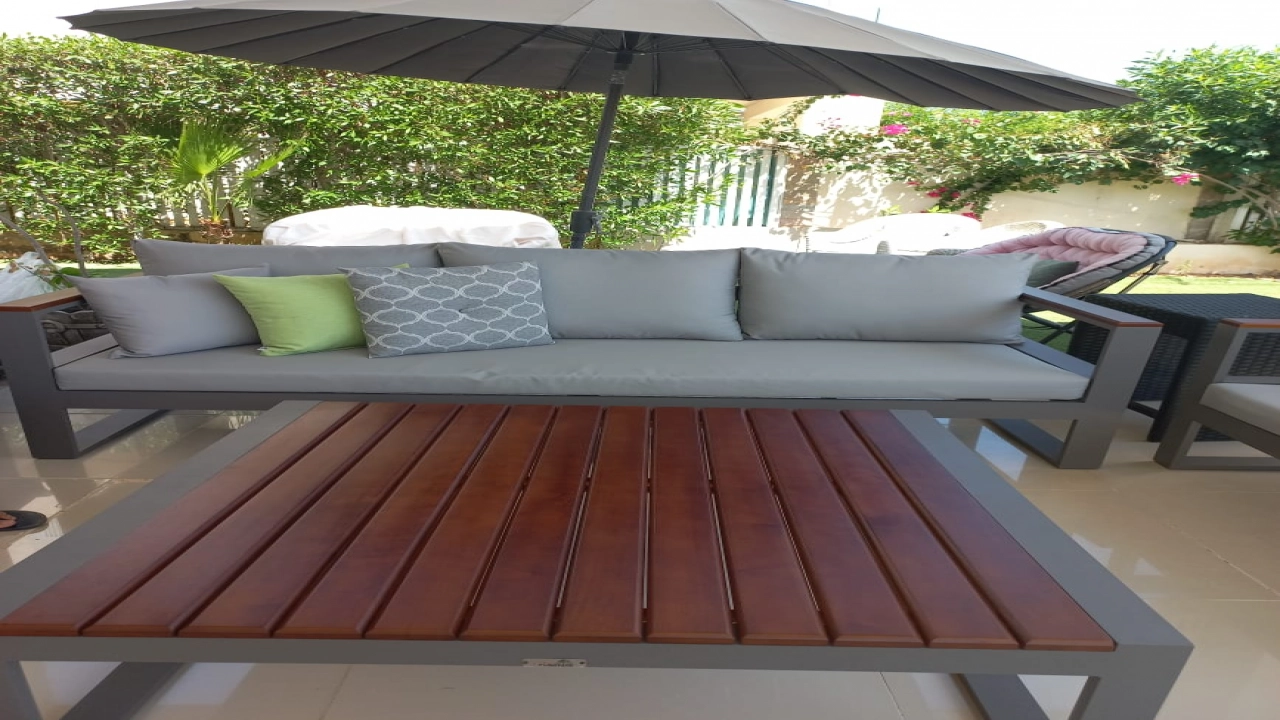 شاليه الايجار تانى صف جولف ارضى بالحديقه  فى هايسندا